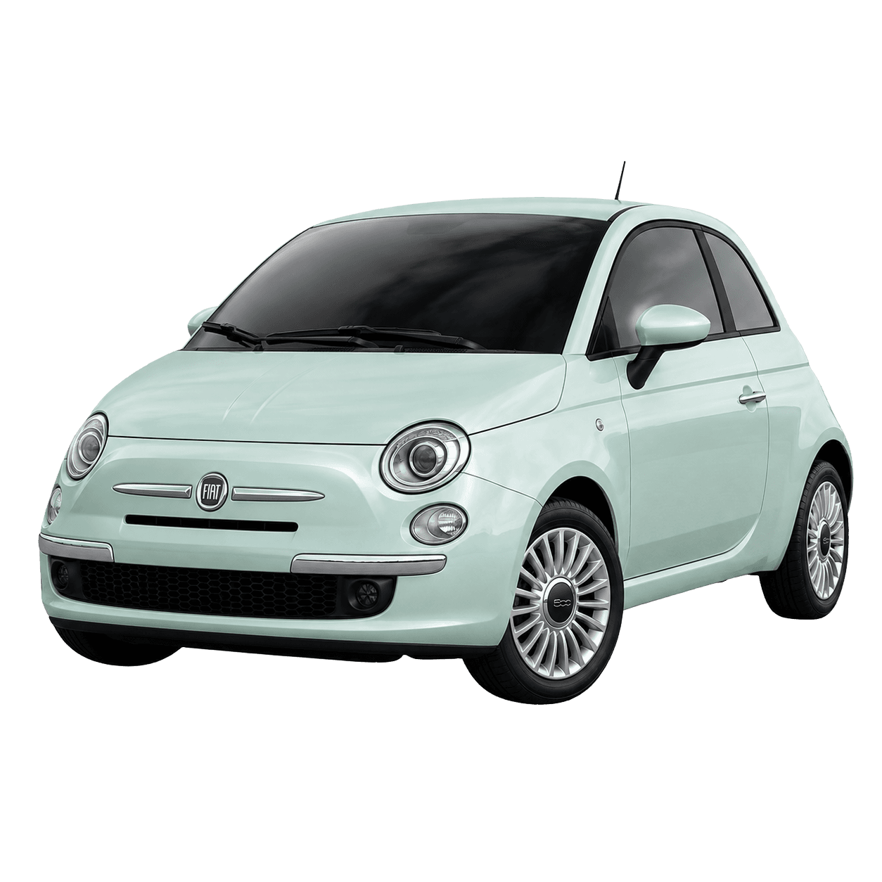 Fiat 500 compact hire car for easy local driving in Maidstone